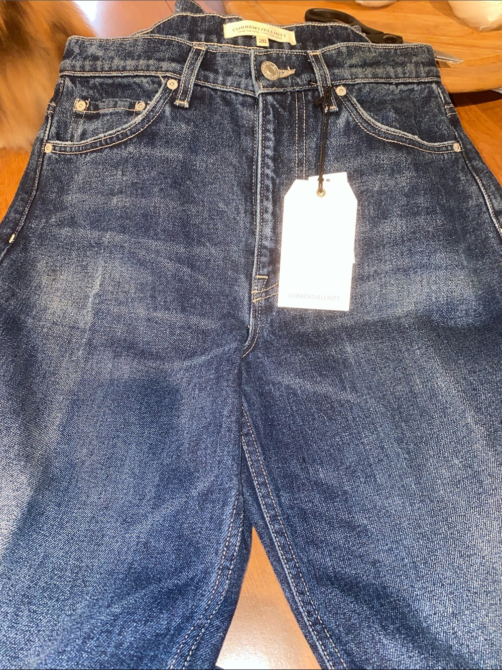 Current/Elliott Women’s Loose Fit Jeans Sz 26 Dunes Medium Wash NWT